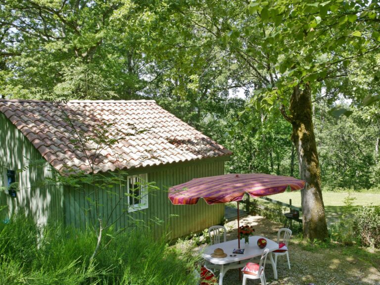 Jardin privatif du chalet pour personne à mobilité réduite