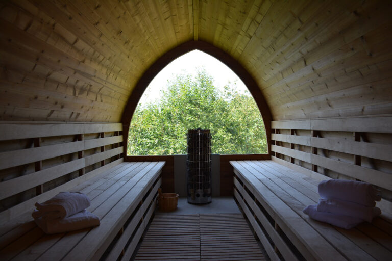 Le magnifique sauna des Ventoulines avec serviettes fournies gratuitement