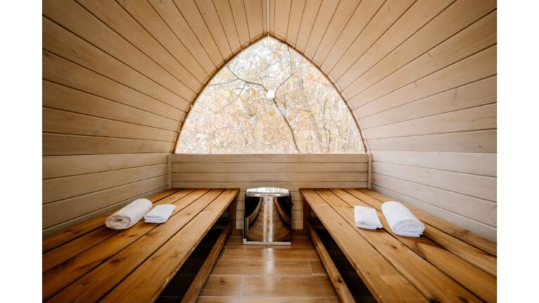 dans le sauna
